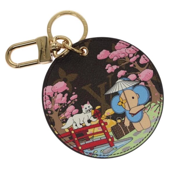 LOUIS VUITTON Monogram Porte Cre Illustre Key Ring - Picture 1 of 14
